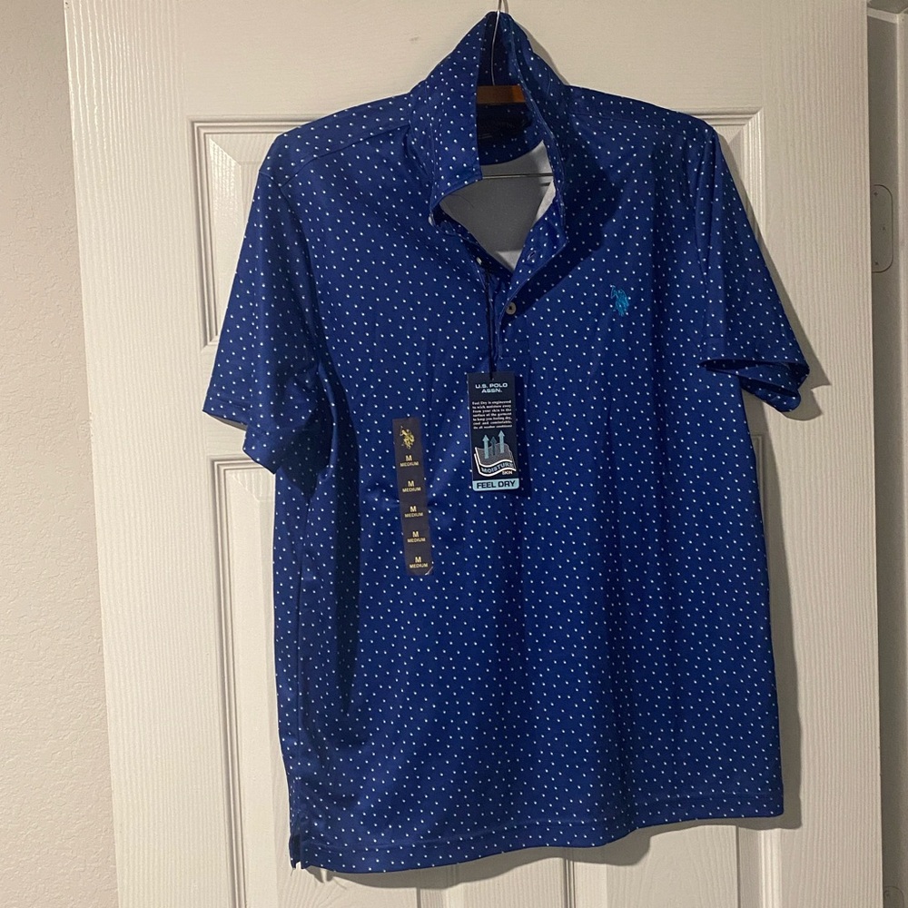 U.S. Polo Assn. Navy Polka Dot Polo Shirt